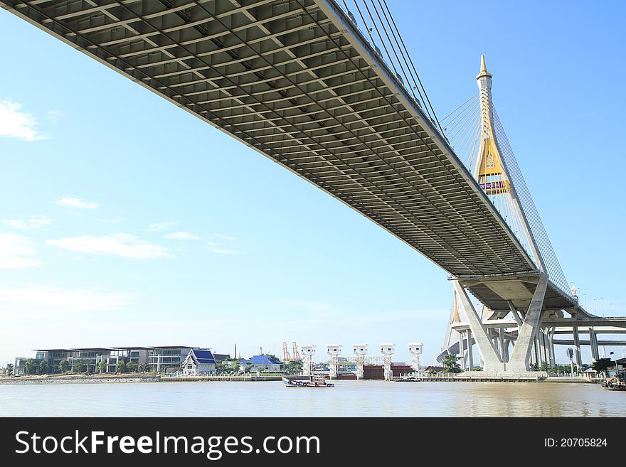 Bhumibol Bridge in Thailand