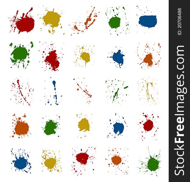 Abstract multi-coloured stains. A vector illustration. Abstract multi-coloured stains. A vector illustration