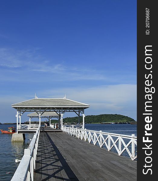 Atsadang bridge at Ko Sichang in Thailand