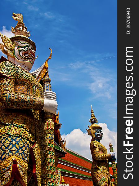 Wat Phra Kaew, the Temple of the Emerald Buddha, and the adjoining Grand Palace together. Wat Phra Kaew, the Temple of the Emerald Buddha, and the adjoining Grand Palace together.