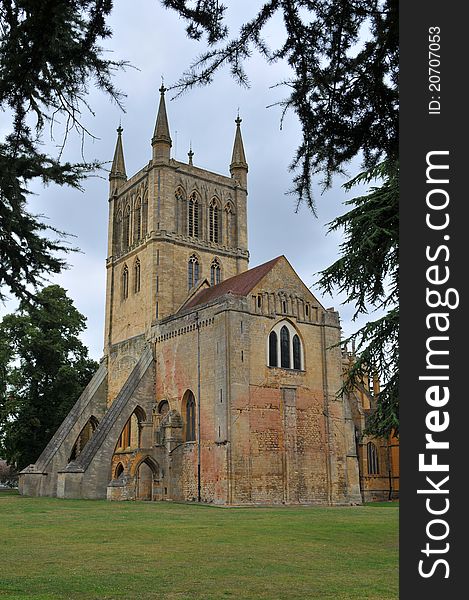Old Pershore abbey in Worcestershire