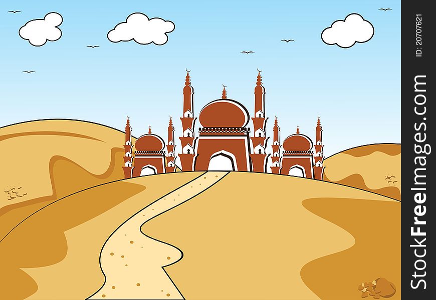 Vector illustration for eid mubarak celebration. Vector illustration for eid mubarak celebration