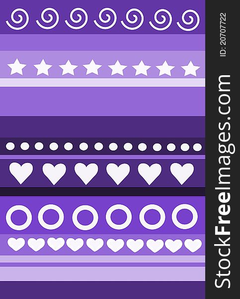 Colorful beauty background, dots, hearts, and stars. Colorful beauty background, dots, hearts, and stars