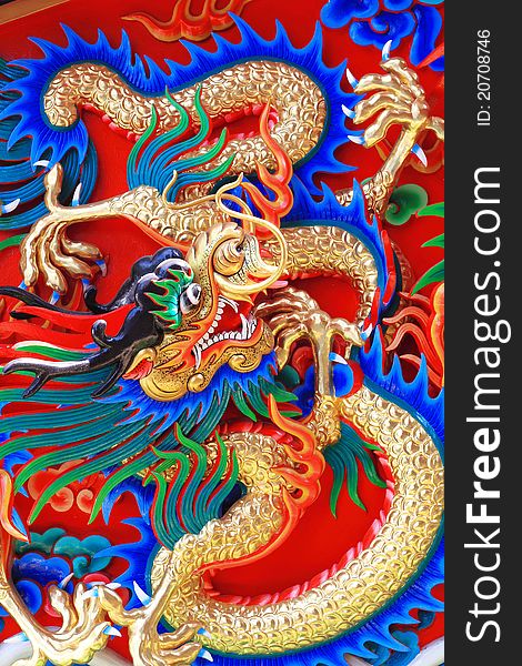 Gold Dragon Background