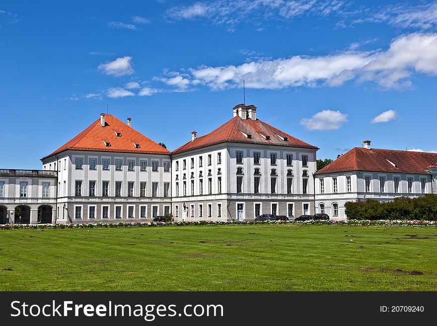 Beautiful park in nymphenburg castle, munich