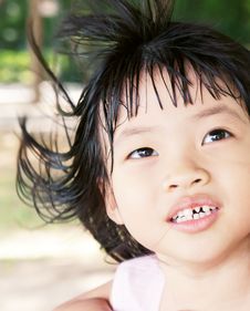 Girl With Messy Hair Royalty Free Stock Image Girl With Messy Hair Royalty Free Stock Image