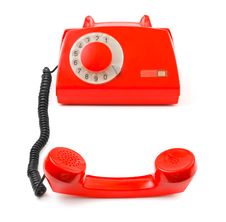Telephone And Receiver Stock Photography Telephone And Receiver Stock Photography