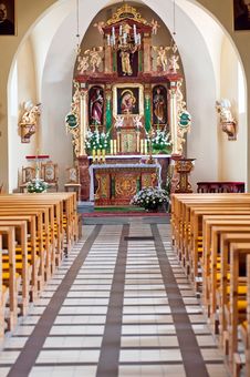 Church Interior Royalty Free Stock Photos Church Interior Royalty Free Stock Photos