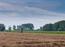 Hay Baling In The Netherlands Royalty Free Stock Image Hay Baling In The Netherlands Royalty Free Stock Image