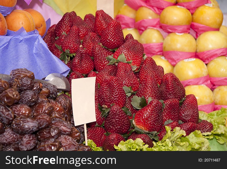 Brazlian market fresh fruit stall. Brazlian market fresh fruit stall