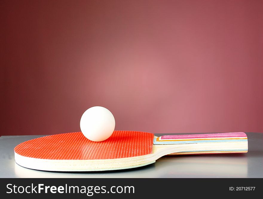 Racquet And Tennis Ball
