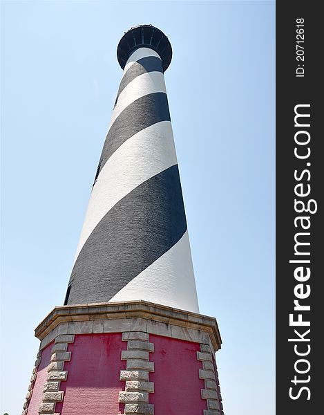 Lighthouse at Cape Hatteras, on the outer banks of North Carolina. Lighthouse at Cape Hatteras, on the outer banks of North Carolina.