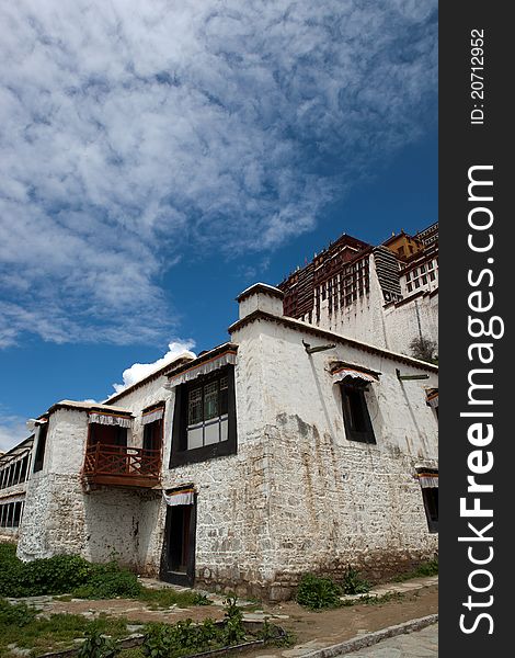 Potala palace and cloudscape in Lhasa ,Tibet