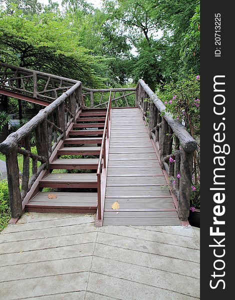 Stairs at Dusit zoo in Bangkok, Thailand