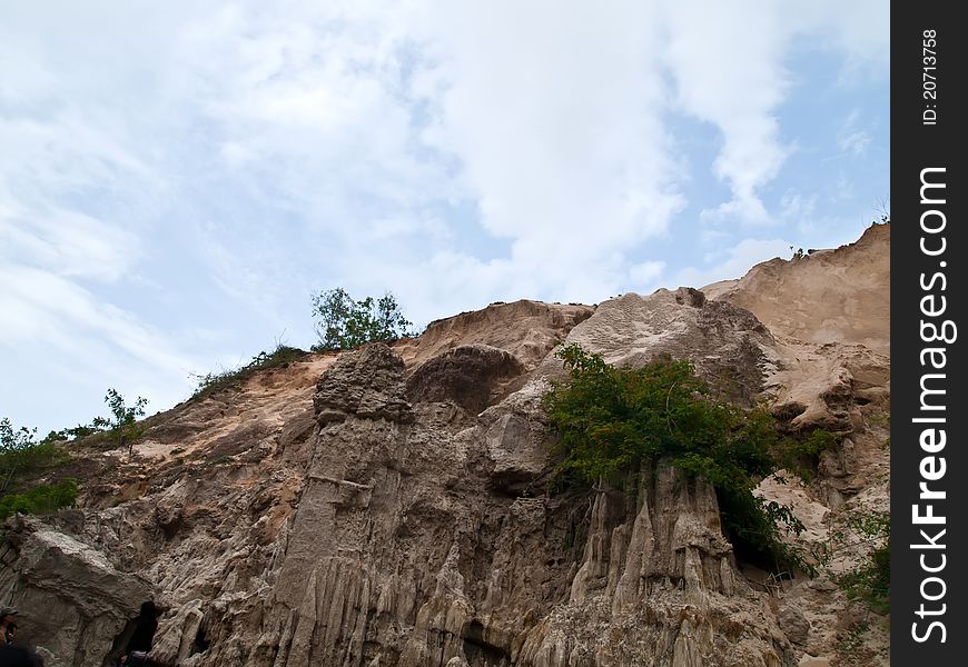 Wind and water erosion has created a fantastic landscape on the river, Fairy Stream (sand mountain), Ham Tien canyon, MuiNe, Vietnam. Wind and water erosion has created a fantastic landscape on the river, Fairy Stream (sand mountain), Ham Tien canyon, MuiNe, Vietnam
