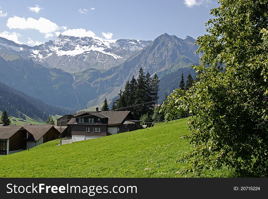 Mountain scene, Adelboden, Switzerland