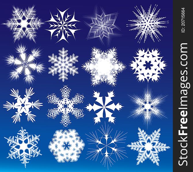 Decorative snowflakes.