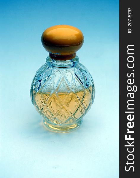 Detail of a retro perfume bottle