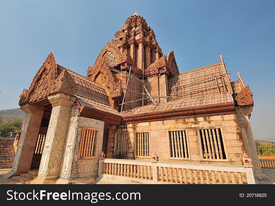 Wooden Buddhist temple