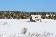 Winter Abandoned House Royalty Free Stock Image Winter Abandoned House Royalty Free Stock Image