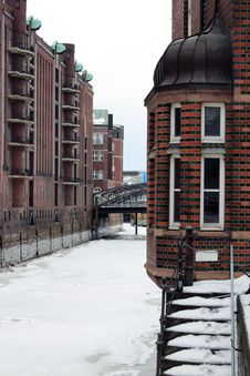 Winter At Hamburg Speicherstadt Stock Image Winter At Hamburg Speicherstadt Stock Image