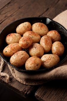 Roasted Potatoes Stock Photo Roasted Potatoes Stock Photo
