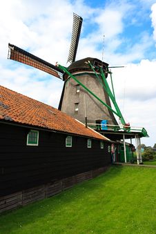Windless Side Of The Windmill Stock Photography Windless Side Of The Windmill Stock Photography