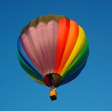 Hot Air Balloon In Flight Royalty Free Stock Images