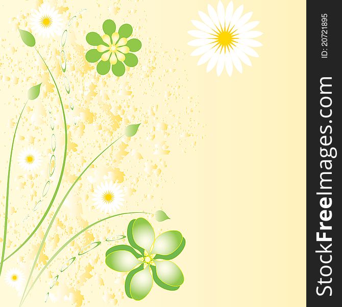 Beautiful floral background. Vector image