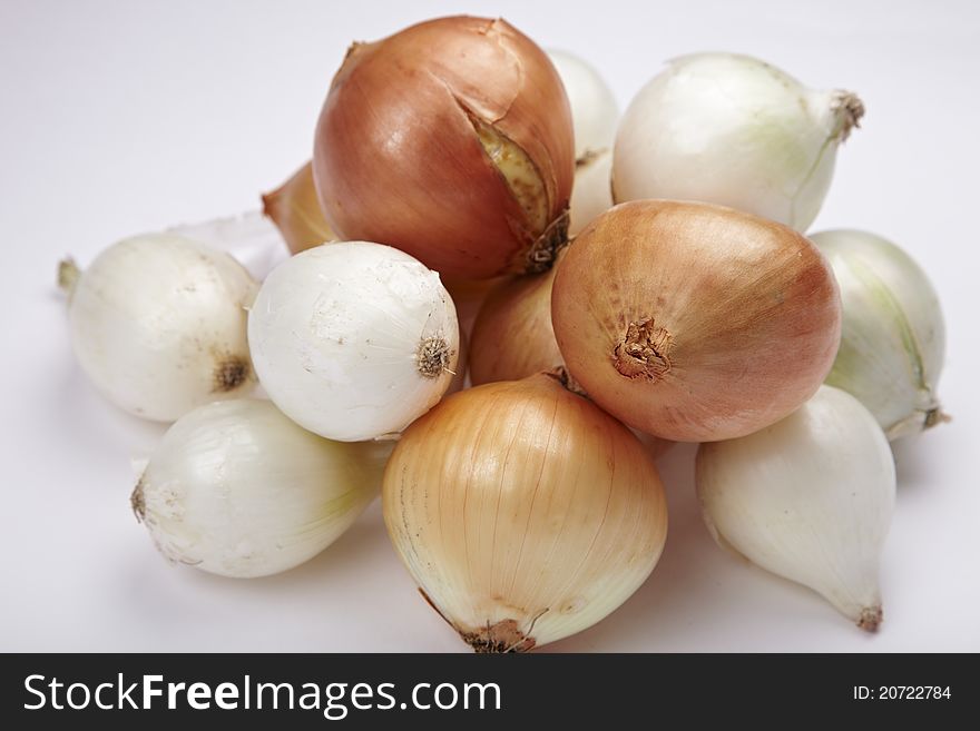 Delicious Onion on white background