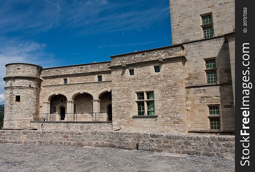 Barroux is an historic castle in the south of France. Barroux is an historic castle in the south of France