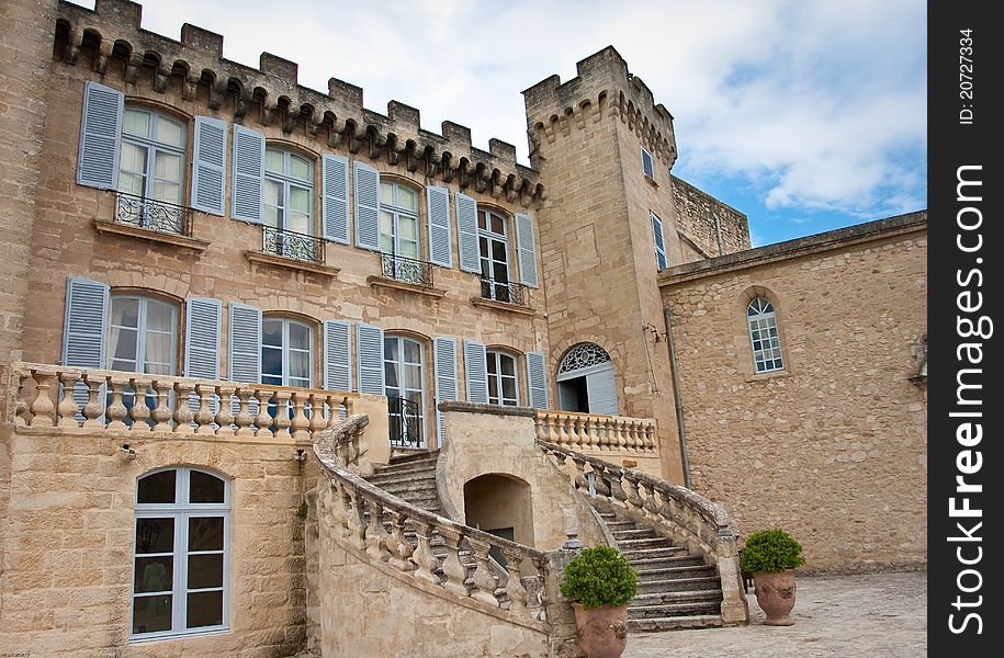 Barben is an historic castle in the south of France. Barben is an historic castle in the south of France