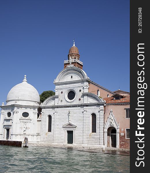 Church on the cemtery in venice