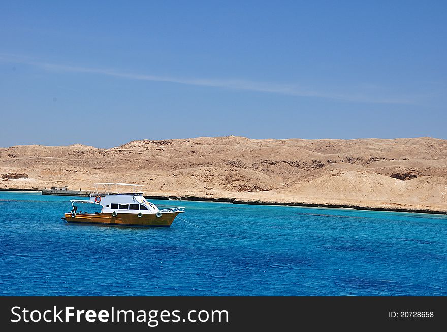 Blue Lagoon on the Mediterranean Sea