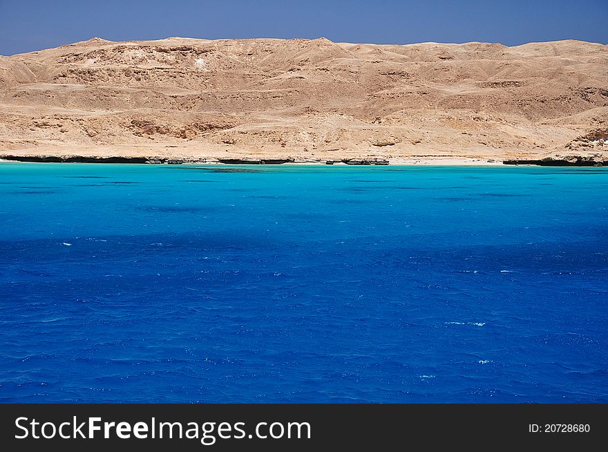 Blue Lagoon on the Mediterranean Sea