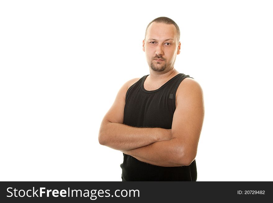 Man In A Black Undershirt