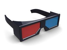 Anaglyph Glasses Royalty Free Stock Photography