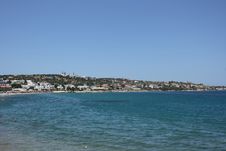 Beach In Hersonissos Royalty Free Stock Image Beach In Hersonissos Royalty Free Stock Image