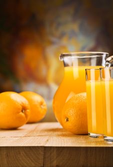 Oranges And Juice Of Oranges Stock Image Oranges And Juice Of Oranges Stock Image