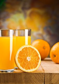 Oranges And Juice Stock Photography Oranges And Juice Stock Photography
