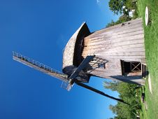 Dutch Windmill From Zygmuntow, Lublin, Poland Royalty Free Stock Photography