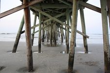 Under Pier Stock Photo Under Pier Stock Photo