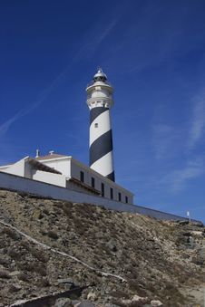 Favaritx Lighthouse Menorca Stock Photography