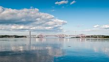 The Two Forth Bridges Stock Photography The Two Forth Bridges Stock Photography