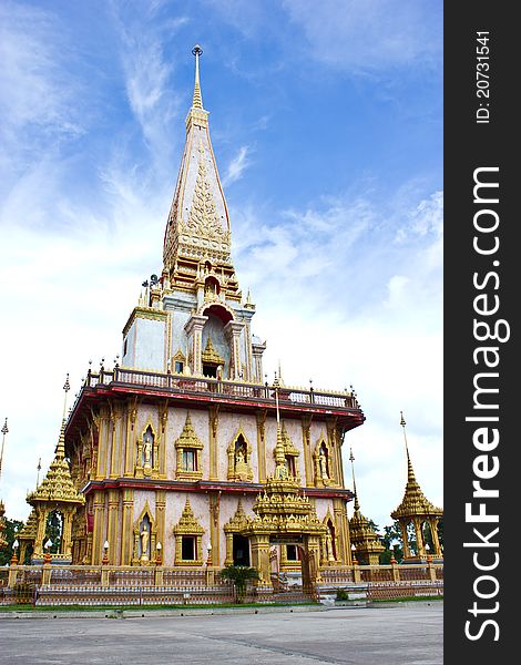 Wat Chalong temple in Thailand