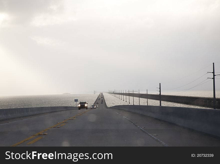 Seven mile bridge at Florida keys. Seven mile bridge at Florida keys