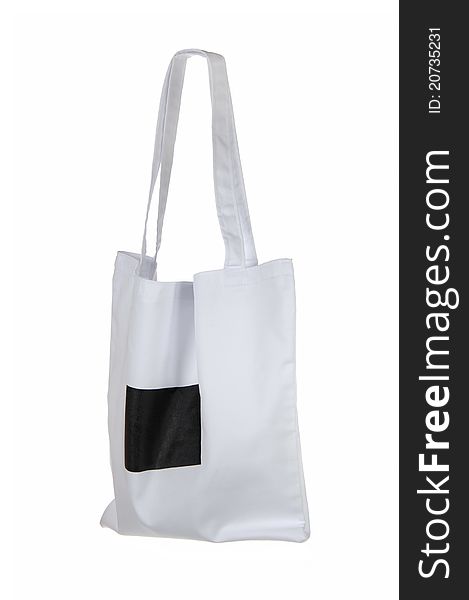 White cotton bag