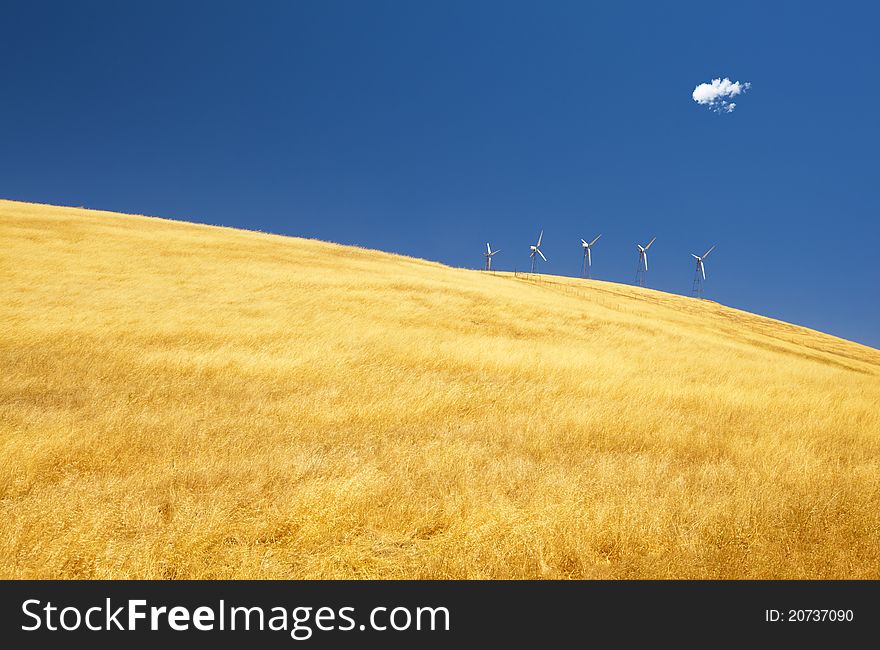 Wind mills in southern California. Wind mills in southern California.