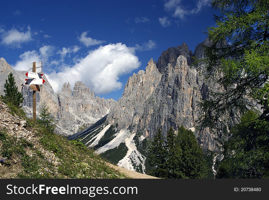 A nice view of italian alps. A nice view of italian alps