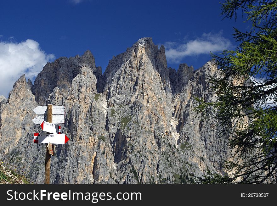 A great view of italian alps. A great view of italian alps